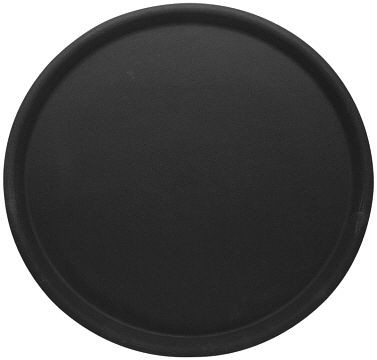 Contacto Tablett rund, 43 cm, schwarz rutschfest, 5305/431