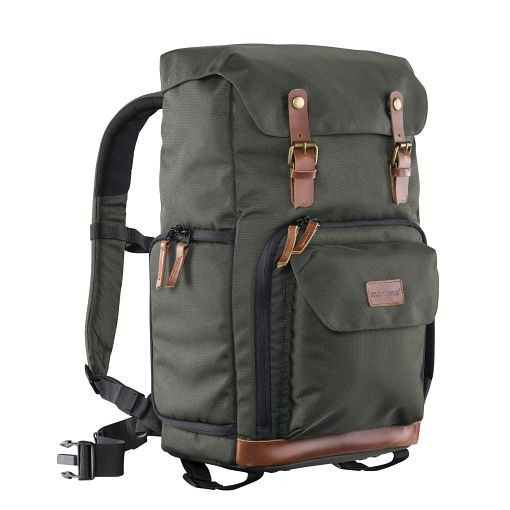 Mantona Fotorucksack Luis grün, Retro, 1021343, 4056929213430