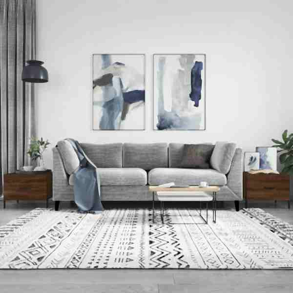 vidaXL Couchtische 2 Stück Braun Eichen-Optik 50x50x40 cm Holzwerkstoff, 829427