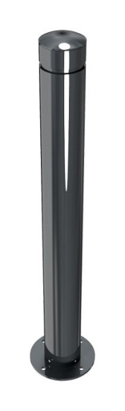 Schake Aluminiumpoller Ø 100 mm, ortsfest, für Dübel Befestigung mit Bodenplatte Ø 180 mm, 40101PB