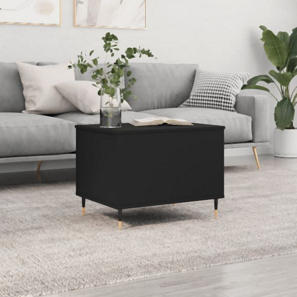 vidaXL Couchtisch Schwarz 60x44,5x45 cm Holzwerkstoff, 830941