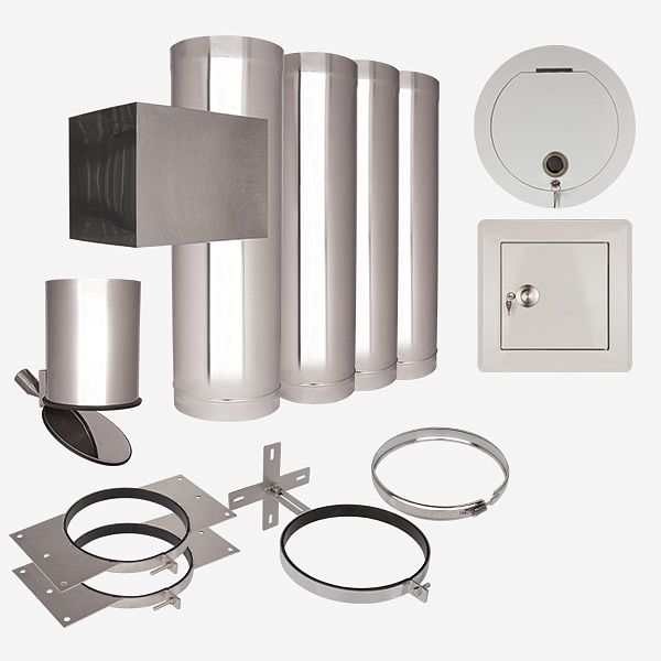 Wäscheschacht Wäscheabwurf Wäscheabwurfschacht 2 Geschoße KG-Rohr (250mm