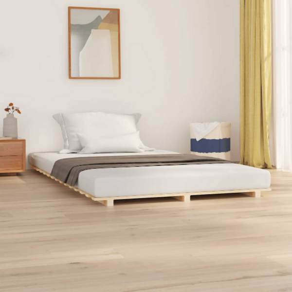 vidaXL Massivholzbett 140x190 cm Kiefer, 824603, 8720845683214