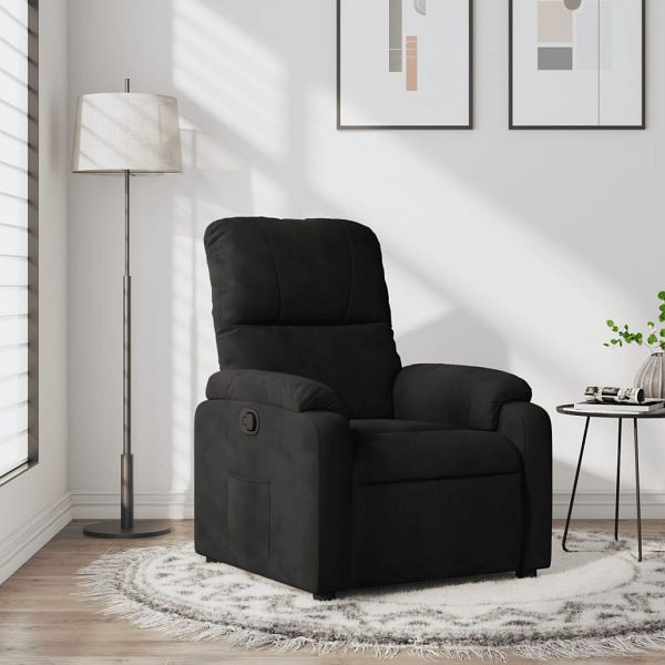 vidaXL Relaxsessel Schwarz Mikrofasergewebe, Füllmaterial: Schaumstoff, PP-Faser, 373452
