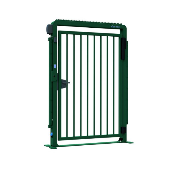 STEIN HGS Sicherheitstür V-Door-Compact-Fix, grün (RAL 6005), 80517.0002