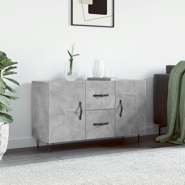 vidaXL Sideboard Betongrau 100x36x60 cm Holzwerkstoff, 828168