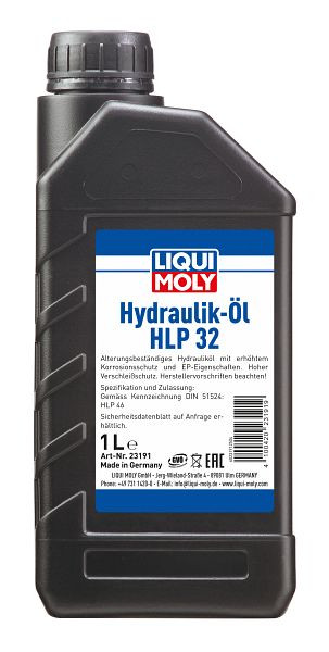 LIQUI MOLY Hydrauliköl HLP 32, Kanister Kunststoff, VE: 1 Liter, 23191