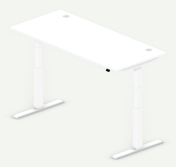 Deskin Sitz-/ Stehtisch Comfort MULTI M, Dekor weiß, B 1800 x T 800 x H 640-1300 mm, 281852