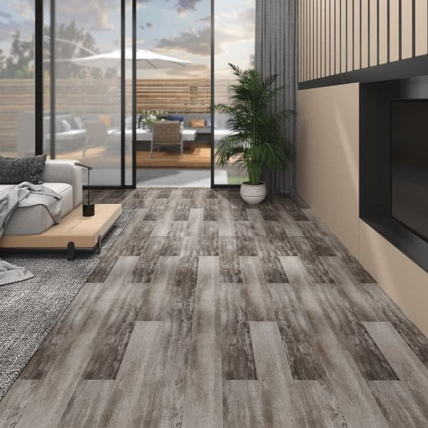 vidaXL PVC-Fliesen Nicht Selbstklebend 5,26 m² 2 mm Holz Mattbraun, 146607