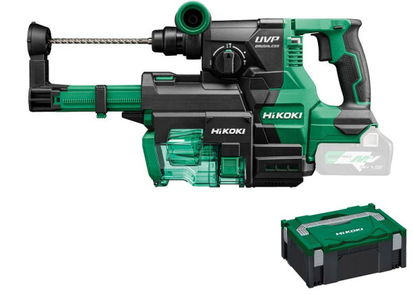 HiKOKI 36V Akku Bohr-& Meißelhammer (Brushless) inkl. Absaugung, ohne Akku, ohne Ladegerät, DH3628DA (Basic) (HSC II + HSC II), DH3628DAW3Z