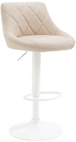 CLP Barhocker Lazio Kunstleder weiß, creme, 321764