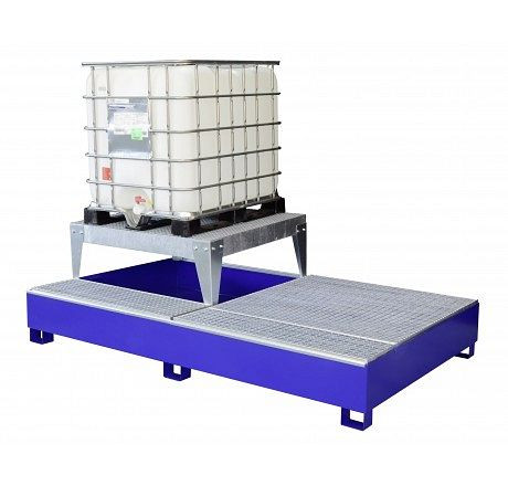 Cemo IBC-Auffangwanne GS2 AB1 mit 1 Abfüllbock, verzinkt, 10854