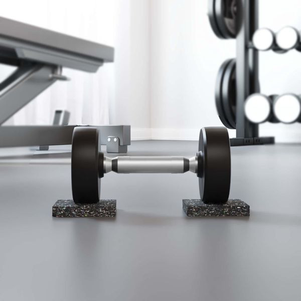 vidaXL Gummiwalze Schwarz Gummi, 42027308, 8721364583818