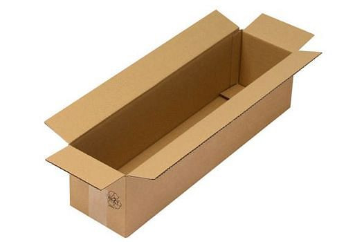TransPak Wellpapp-Faltkarton 1-wellig, Innenmaß 600 x 150 x 150 mm, Format A1, Qualität 1.30C, VE: 50 Stück, 299306