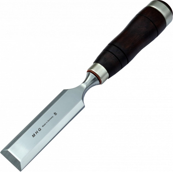 MHG Zimmermannsbeitel mit Kraftformheft Weißbuche, braun, Klinge poliert, Größe: 24 mm, 1124.24