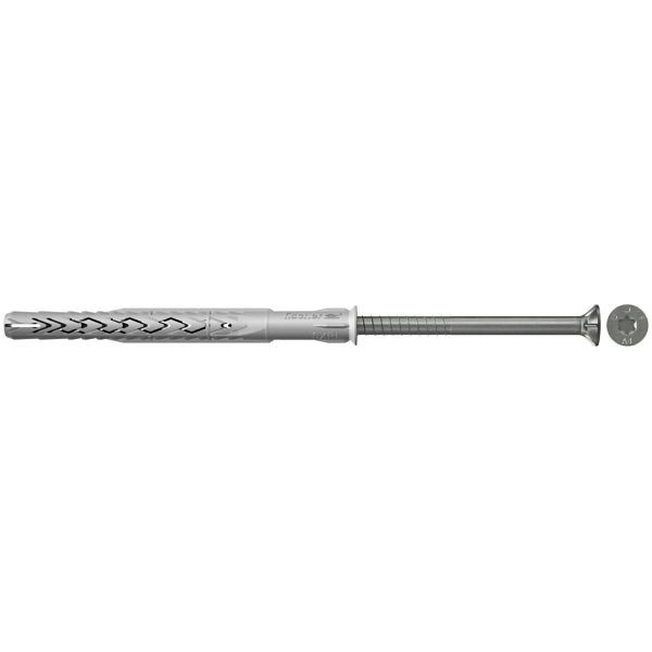 Fischer Langschaftdübel SXRL 10 x 60 T Senkkopfschraube nicht rostender Stahl R, VE: 50 Stück, 546505