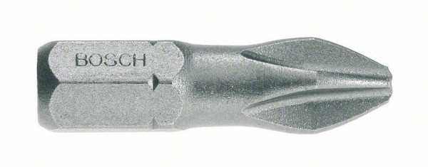 Bosch Schrauberbit Extra-Hart PH 2, 25 mm, 25er-Pack, VE: 25 Stück, 2608522186