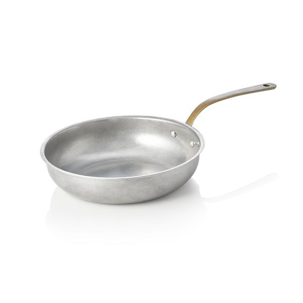 WAS Servierpfanne STEEL & STYLE VINTAGE, mit Messinggriff, Ø 18 cm, 690 ml, Chromnickelstahl, 2041018