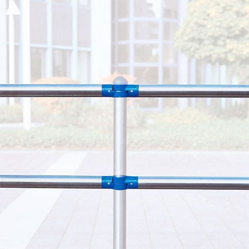 Moravia Systemgeländer, Edelstahl, Querrohr, lackiert, Ø: 60 mm, B 2000 mm, 311018