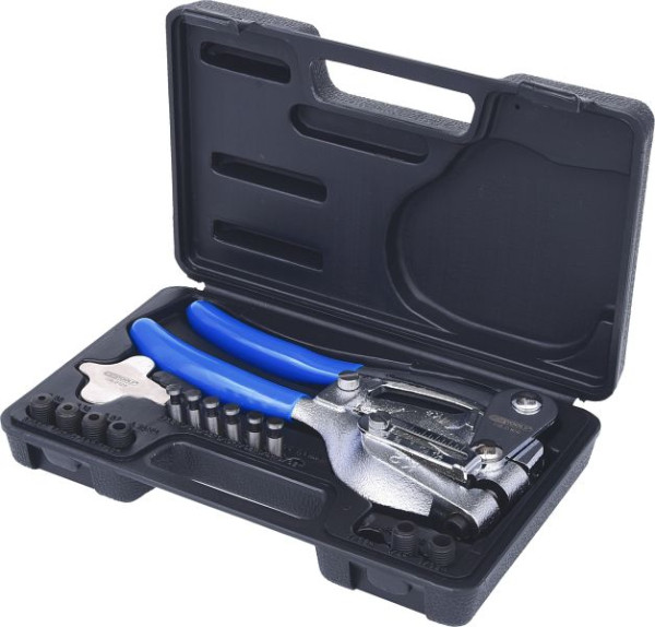 KS Tools Lochzangen-Satz, 16-teilig, 118.0105