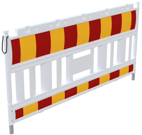 Schake EURO2 Absperrschrankengitter 2,00m Typ Nox Light, aus Kunststoff, mit Schranke ( Folie) 250mm und Tastleiste (Folie) 100mm, 33520K2SK