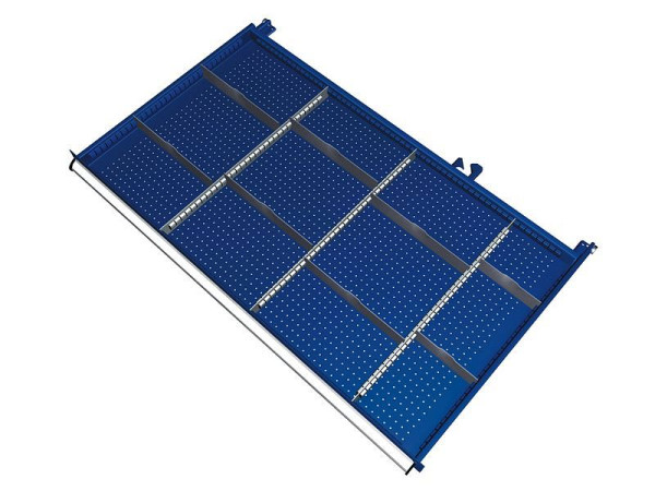 KLW Einteilungsmaterialsatz für Schubladen Fachhöhe 50 mm in SKB - Schrank, Schrankgröße 1201 x 750 mm B x T, B01, SKB-B01-032