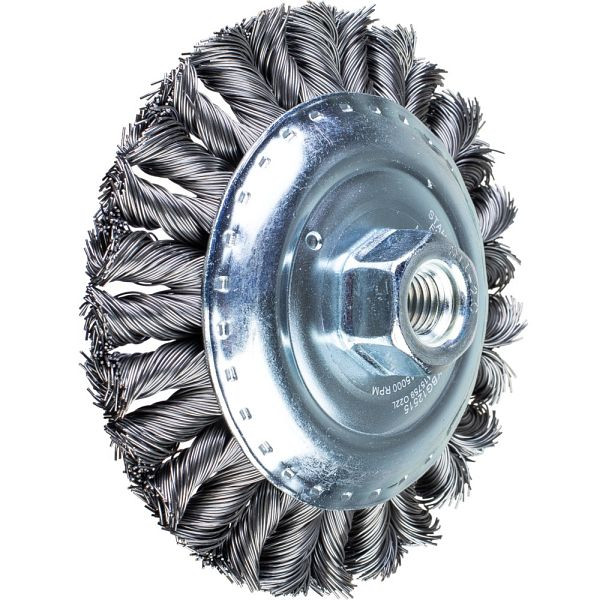 Pferd Kegelbürste mit Gewinde, gezopft POS KBG 12515/M14 CT ST 0,50, 43317011