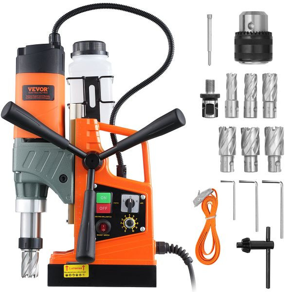VEVOR Magnetbohrer, 1450 W 2" ohrdurchmesser, 12800 N Tragbare Elektrische Magnetbohrmaschine, 800 RPM, CLZTJJTJ650MMGTUOV2