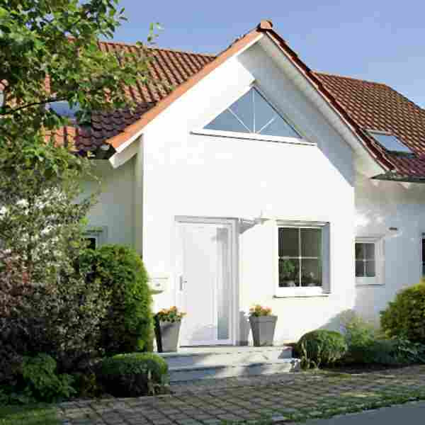 vidaXL Haustür Weiß 98x200 cm PVC, Stärke: 24 mm, 3157094