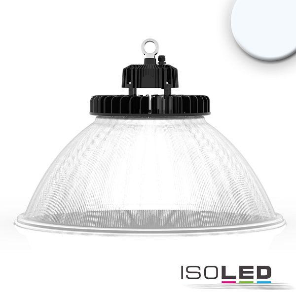 ISOLED LED Hallenleuchte FL 200W, PC-Reflektor, 70°, IP65, 1-10V dimmbar, kaltweiß, 113453