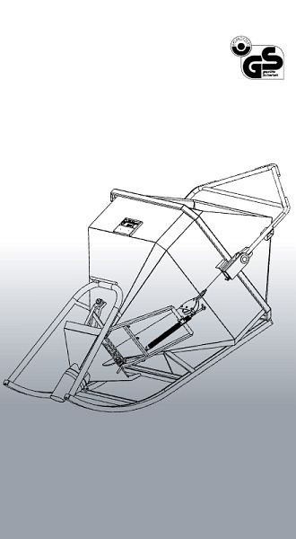 Eichinger Betonsilo 1034CE.17, 2500l, Ösen, Federzug, liegend, Auslauf Ø 200 mm, 10341720460000