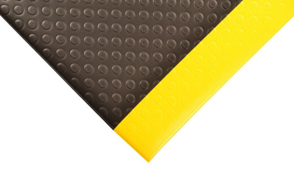 Notrax Bubble Sof-Tred Arbeitsplatzmatten Ergonomie Anti- Ermüdung 417, Schwarz/Gelb, 91cm, Meterware, 417C0036BY