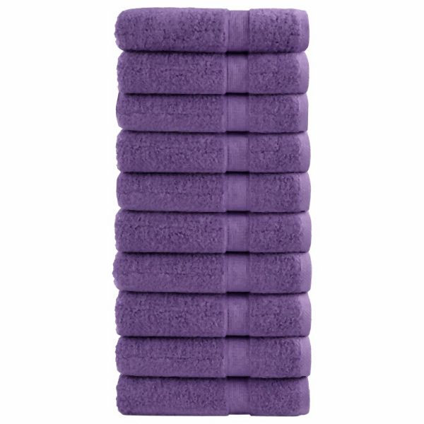 vidaXL Premium-Handtücher SOLUND 10 Stk. Lila 50x100 cm 600 g/m², 137355