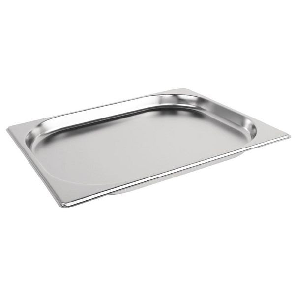 Vogue GN-Behälter Edelstahl 2cm GN1/2, Gastronormgrößen für maximale Kapazität, K906
