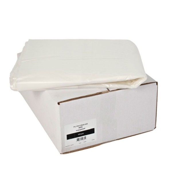 STEIN HGS Abfalltüten 79/19x120x0.030, transparent, 100 Stück, 83427.0001