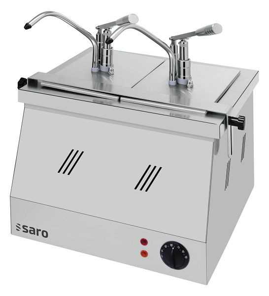 Saro Bainmarie 2x 1/4 GN 200 mit Dispenser BM-0214, 421-2500