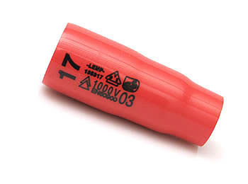 Lemp Steckschlüssel Einsatz 17mm 3/8" extra tief 12 kt, 135317