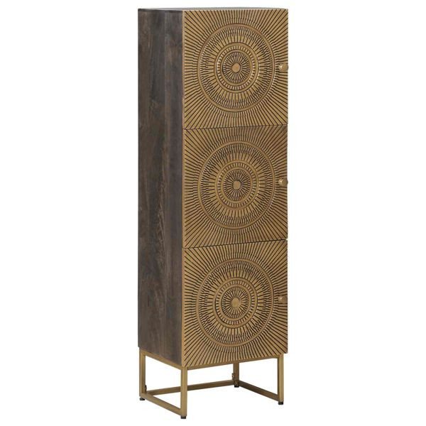 vidaXL Highboard Messing 35 x 30 x 120 cm, 42020073
