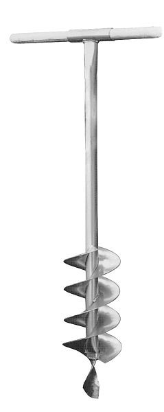 Growi Erdbohrer 7,5cm, 125 mm Länge, 10020350, 4250654765114