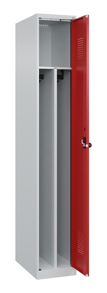 C+P Spind Evolo PLUS, 1 Abteil, 1850x300x500mm, 7035/3000, Verschluss Drehriegel, 049000-10F S10003