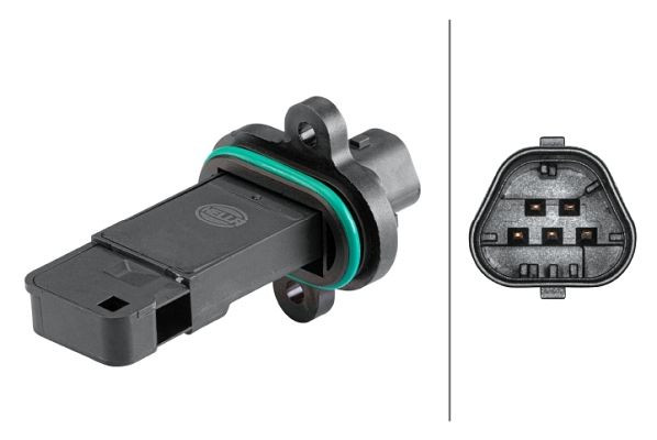 HELLA Luftmassenmesser, 5-polig, geschraubt, mit Dichtung, 8ET 358 095-571