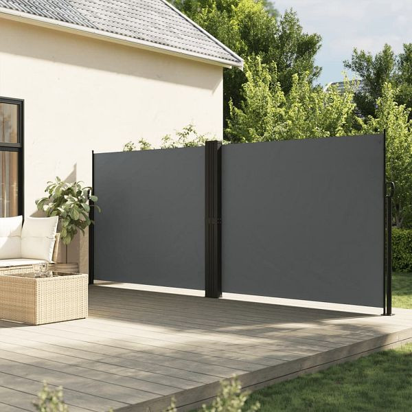 vidaXL Seitenmarkise Ausziehbar Anthrazit 180x1000 cm, 4004748