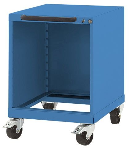 Manuflex Leergehäuse BASETEC mobil, Nutzhöhe 900 mm, in Wasserblau RAL 5021, SP0018.5021