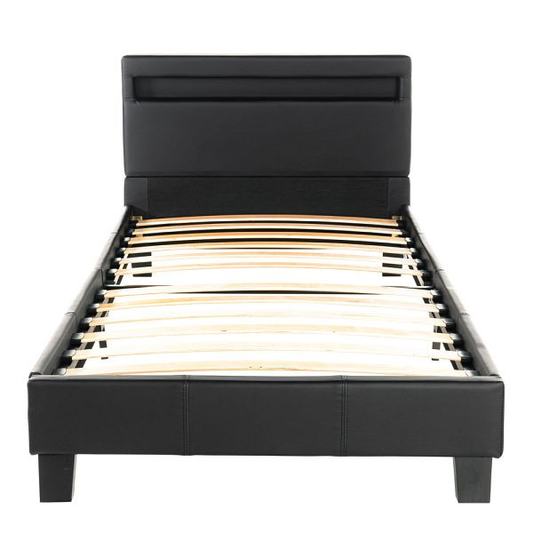 HOME DELUXE LED Bett ASTRO - 90 x 200 cm Schwarz, 21829