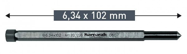 Karnasch Auswerferstift 6,34x103mm, VE: 20 Stück, 201226