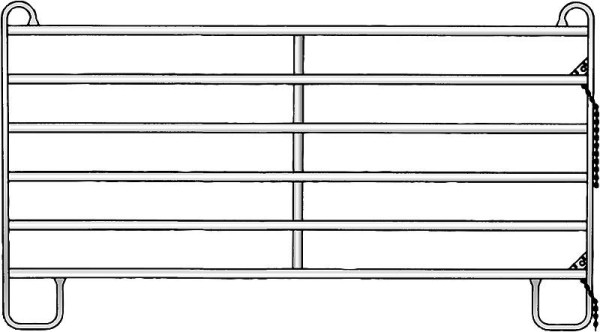 Patura Panel-6 3,00 m Breite 3,00 m, Höhe 1,70 m (1 Mittelstrebe), 310200