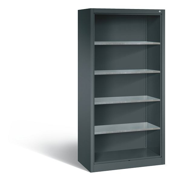 C+P Stahlregal mit Rückwand Acurado, H1950xB930xT500mm, Farbe: Anthrazit, 8921-02 S10030