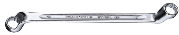 STAHLWILLE Doppelringschlüssel Nr.20 Schlüsselweite 46 x 50 mm Länge 535 mm, 41044650