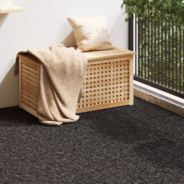 vidaXL Kunstrasen Schwarz 1x15 m 30 mm, Abmessungen: 1500 x 100 x 3 cm (L x B x H), 42006439