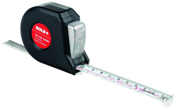 Sola Rollmeter (16 mm) Talmeter TAL 3 m EG-Klasse 2, VE: 6 Stück, 51011601
